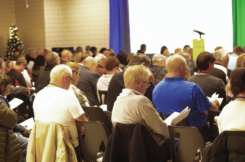 Municipal representatives gather in Brandon for the Association of Manitoba Municipalities conference in late November.