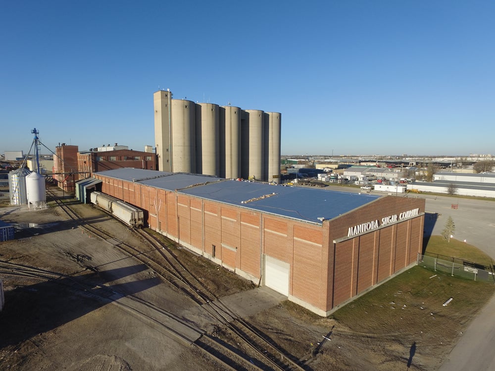 The long-closed Manitoba Sugar Company refinery in Winnipeg.
