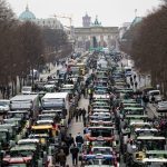 Farmers protest Dec. 18 in front of the Brandenburg Gate. This was prompted by the German government’s plans to abolish the agricultural diesel tax and the motor vehicle tax exemption for agriculture and forestry. Photo: Fabian Sommer/dpa via Reuters Connect.