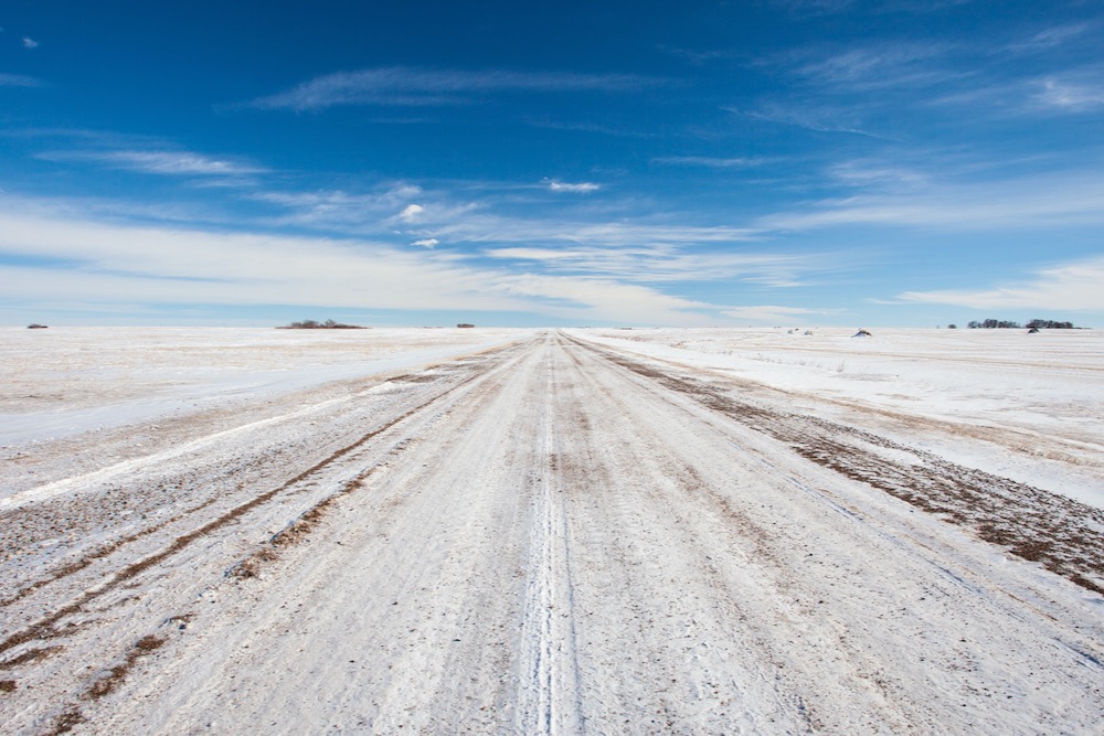 File photo of a Saskatchewan grid road in winter. (Daxus/iStock/Getty Images)
