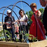 Agriculture Minister Marie-Claude Bibeau and Parliamentary Ag Secretary Jean-Claude Poissant, at right, visited the Carrefour Alimentaire Centre-Sud in Montreal on June 17, 2019 to formally launch the federal Food Policy for Canada. in 2019 (Photo courtesy Agriculture and Agri-Food Canada)