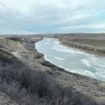 In early December, the Saskatchewan River was at its second lowest level in the past 23 years.   Photo: Alex McCuaig
