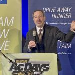 David Frum speaking at Ag Days 2024 in Brandon.