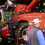 Case IH’s new AF11 combine at the National Farm Machinery Show in Louisville, Kentucky.  Photo: Greg Berg