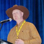 Cpl. Owen Third speaks during the Manitoba Beef Producers annual general meeting Feb. 8.