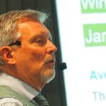 University of Winnipeg climatologist Danny Blair speaks at the Brokenhead River Agricultural Conference on Feb. 5.