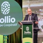 Pascal Houle, Chief Executive Officer of Sollio Cooperative Group at its 2024 annual general meeting. (CNW Group/Sollio Cooperative Group)
