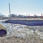 Victoria Park in Souris goes under water in 2017 under pressure from both the Souris River and Plum Creek.