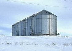 A significant amount of liquidity for grain farms comes from harvest still in the bin.