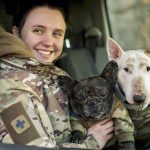 Daughter Kateryna Zhovtyak founded a bakery before the war, but is now in uniform.