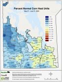 corn heat units graphic for Manitoba