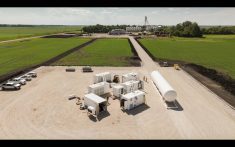 FuelPostiive's green nitrogen plant installation on R&L Acres farm near Sperling Manitoba.