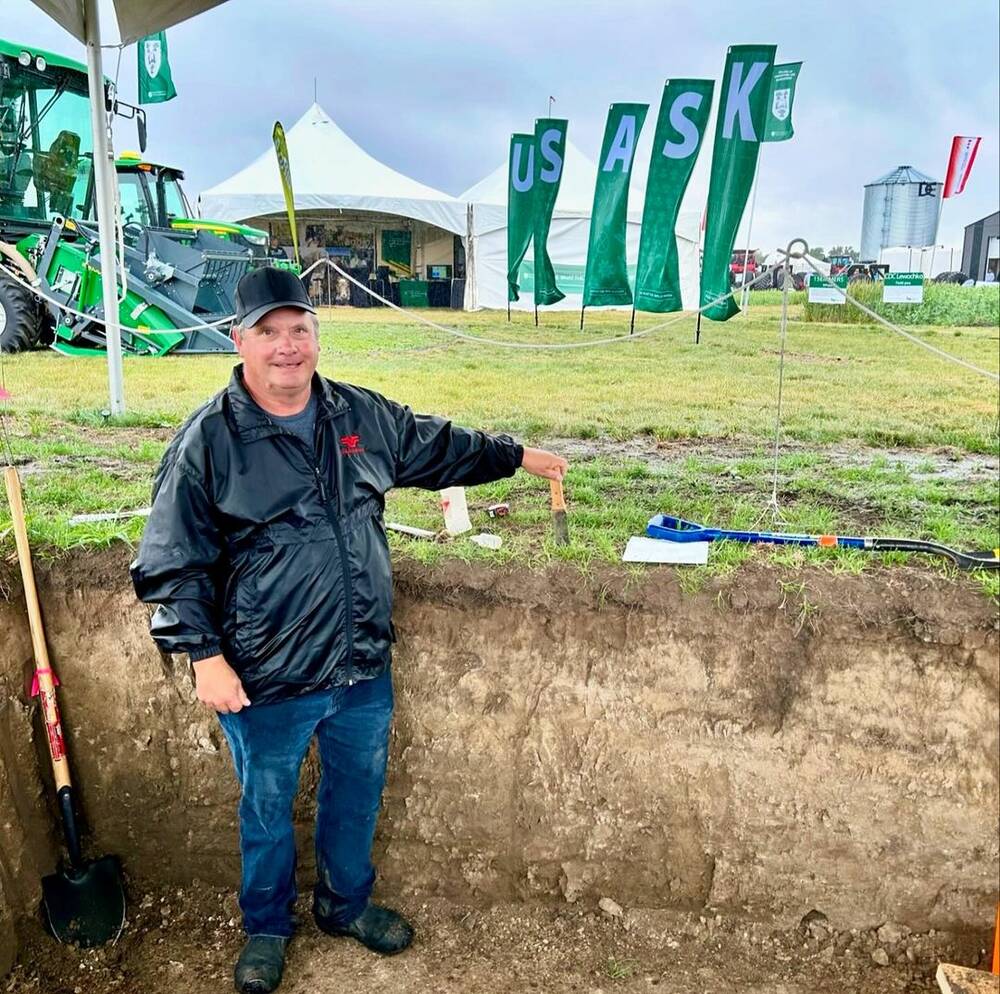 Soil pit demonstrates soil history and health