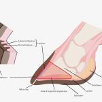 Diagram of a bovine hoof.