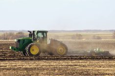 Fall field work gets underway in southwestern Manitoba Oct. 15.