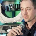 Russell Jonk of Swansfleet Alliance speaks at the 2023 regenerative agriculture conference in Brandon, Man. 