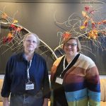 Dr. Cheryl Waldner (left) and Dr. Nadine Wohlgemuth (right) discussed the threat of Johne's disease at the Manitoba Beef and Forage Conference in Portage la Prairie on Oct. 30. 