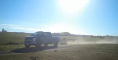 Trail camera footage shows a dead bison being hauled away on a ranch in the RM of Russell-Binscarth in mid-October.