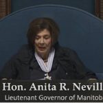Manitoba Lieutenant Governor Anita Neville delivers the from the throne Nov.19.