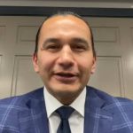 Manitoba Premier Wab Kinew speaks to media via teleconference from North Dakota Jan. 6, 2025. 