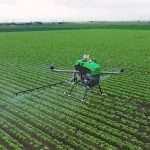 While the use of spray drones for chemical application is still illegal in Canada, research on how to use them efficiently and effectively is ongoing. |  Screencap via vimeo.com/GuardianAg