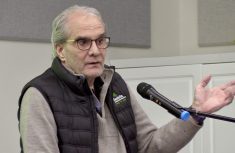Gerry Friesen speaks at St. Jean Farm Days, January 8, 2025