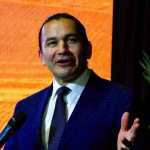 Manitoba Premier Wab Kinew announces the opening of two MASC offices in Shoal Lake and Virden during Manitoba Ag Days 2025.