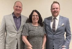 Jill Verwey (centre) is entering her third year at the helm of KAP alongside vice-president Jake Ayre (right) and newly elected vice-president Kevin Peters.