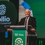 Pascal Houle, Chief Executive Officer of Sollio Cooperative Group, at Sollio’s 103nd Annual General Meeting. (CNW Group/Sollio Groupe Coopératif)
