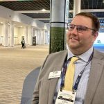 Justin Sherlock, a farmer and soybean grower from North Dakota, remains hopeful that politicians in Ottawa, Washington and Mexico City can resolve their differences over trade. Sherlock was one of about 11,000 people who attended the Commodity Classic, held March 2-4 in Denver, Colorado. Photo: Robert Arnason

