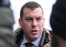 Kody Blois arrives for a caucus meeting in Ottawa on March 10, 2025. Photo by Artur Widak/NurPhoto