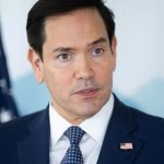 U.S. Secretary of State Marco Rubio speaks with reporters following the G7 foreign ministers meeting in La Malbaie, Quebec, Canada March 14, 2025. SAUL LOEB/Pool via REUTERS
