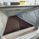 Canadian canola seed awaits shipping on a western Canadian farm. 