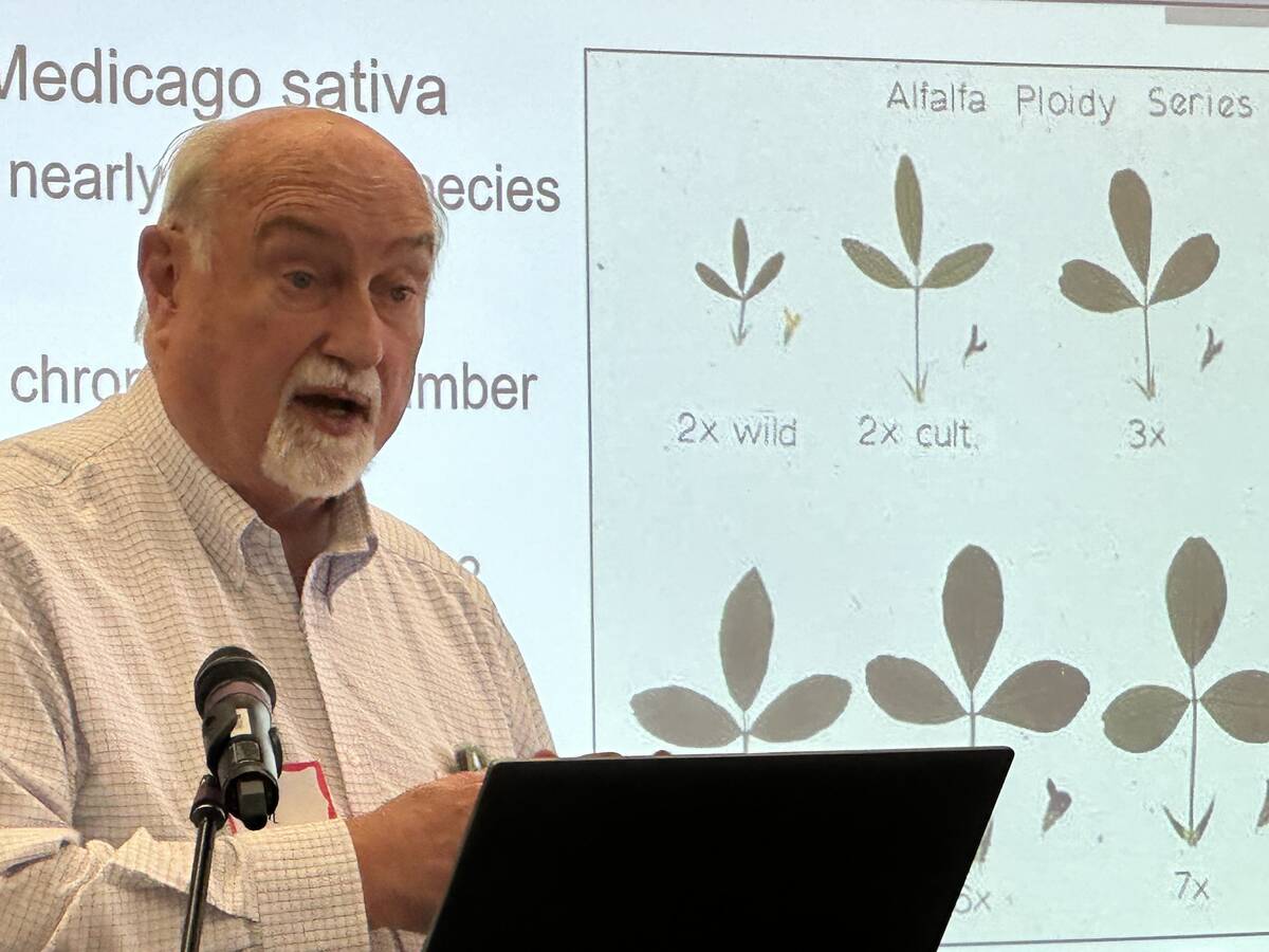 Dan Undersander speaks at the CFGA’s forage workshop at the University of Manitoba on March 5. Photo: Don Norman Photo: Don Norman