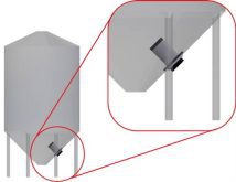 Installing the system takes no modifications to the bin itself and the bin’s manhole can again be used as a manhole just by removing four bolts, Wavcor says.