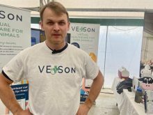 Colin Yates of VetSon was one of the presenters at the 2025 Spark ag tech program put on by the Grand River Agricultural Society in Ontario. 