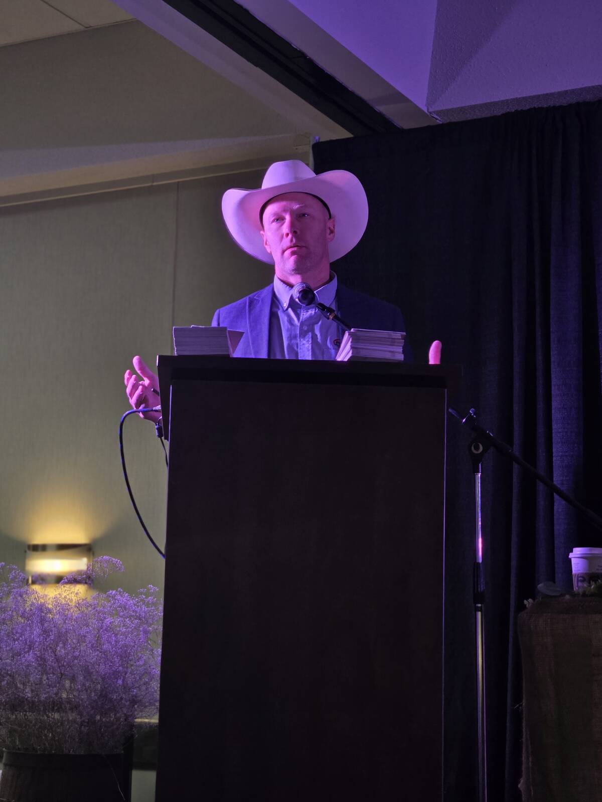 Tyler Fulton, president of the Canadian Cattle Association, says the organization has been tackling the threat of tariffs full-on by entering into important conversations with their U.S. counterparts. Photo: Miranda Leybourne