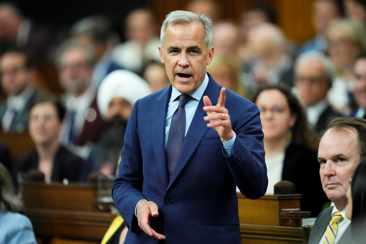 Prime Minister Mark Carney answers a question during question period in the House of Commons on Parliament Hill in Ottawa on Tuesday, June 10, 2025. Photo: Sean Kilpatrick/The Canadian Press via ZUMA Press
