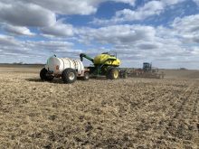 Crops go into the ground near Delisle, Sask.