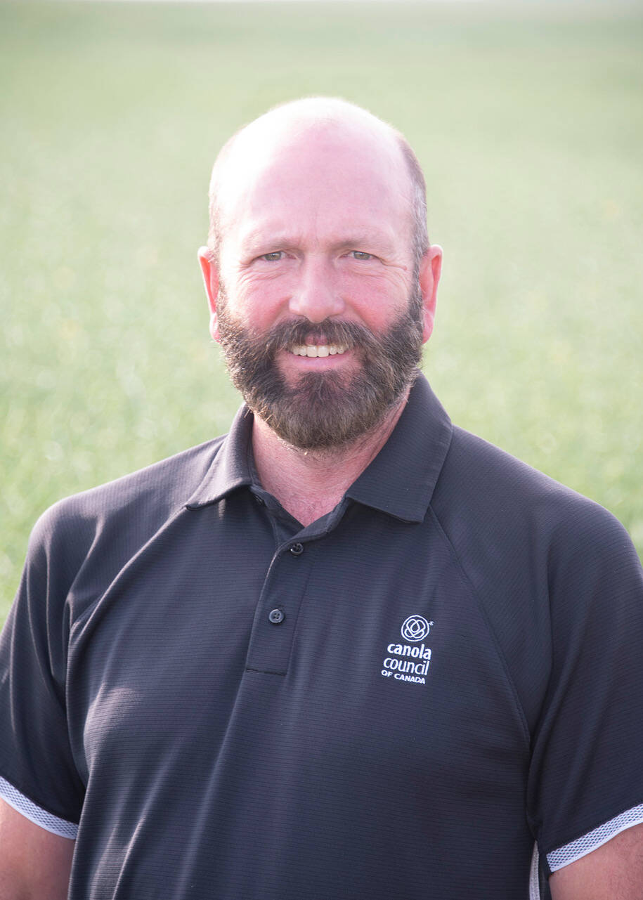 Jason Casselman of the Canola Council of Canada ran the numbers on how much doubled-up seed and fertilizer cost on his farm this year. Photo: Canola Council of Canada