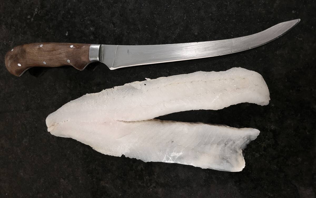 A well prepared fish fillet should be completely deboned, which means removing rib bones and the pin bones. Photo: Tim Sopuck