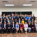 Saskatchewan Premier Scott Moe and Alberta Premier Danielle Smith and their caucuses met on June 18. Photo: Scott Moe/X.com
