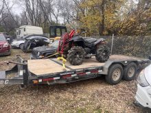 A photo of stolen equipment released by police after recovering about $375,000-worth of stolen heavy equipment, trailers, off-road vehicles and snowmobiles from a property near Gilbert Plains, Man., in 2023. Photo: RCMP