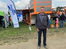 Steve Froese says the PhiBer drone service trailer can managed four drones. Photo: John Greig