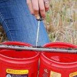 Soil samples taken after harvest are collected and analyzed for residual soil nutrients. Here, samples are separated for analysis at a depth of zero to six inches, and six to 12 inches.