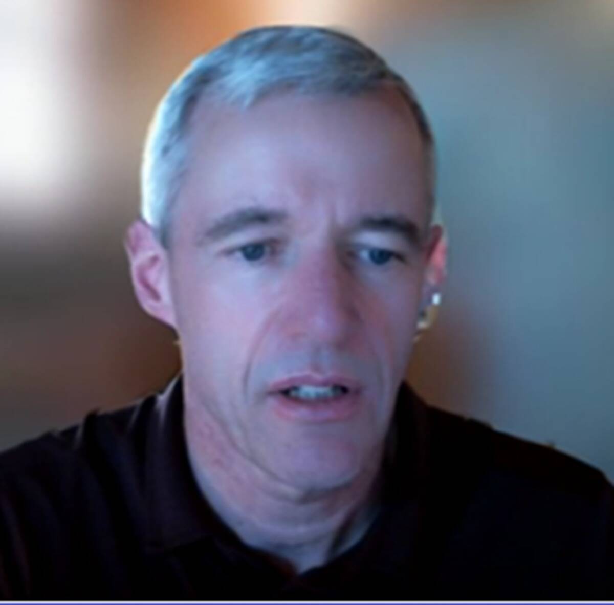 Egan Brockhoff, chief veterinary officer for the Canadian Pork Council. Photo: Screen capture/Jeff Melchior