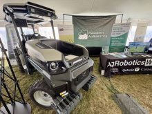 Haggerty AgRobotics has added a new electric tractor, coined the ‘Monarch,’ to its fleet of agricultural robots. Photo: Diana Martin

