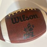 A Canadian Football League football. Photo: Zak McLachlan
