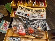Vintage fishing lures from The Pioneer.