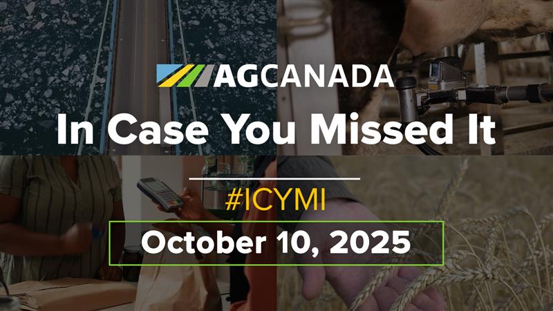 AgCanadaTV: Your agriculture news recap for October 10, 2025